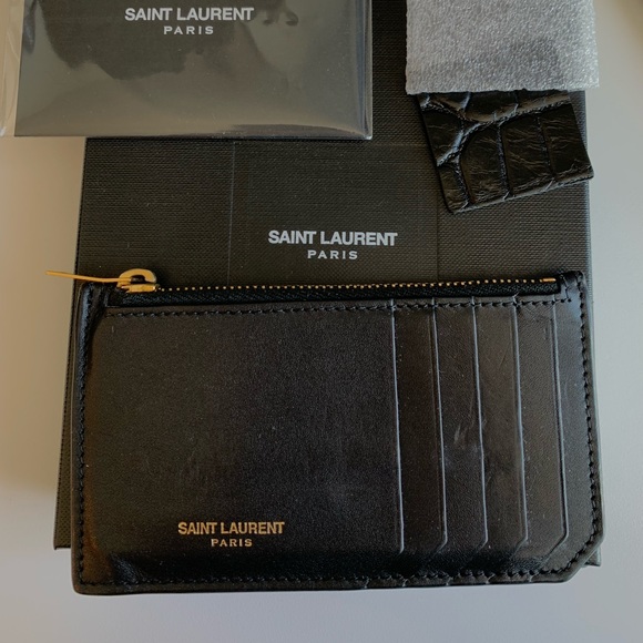 💯 Authentic Saint Laurent card case holder unisex - Picture 5 of 8